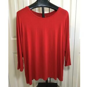 Investments II Essentials Boat Neck Three Quarter Sleeve Tee